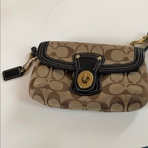 Coach signature wristlet